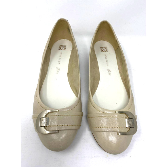 Anne Klein iFlex 9.5M Ruthie Natural Wedge Flat - Picture 2 of 8